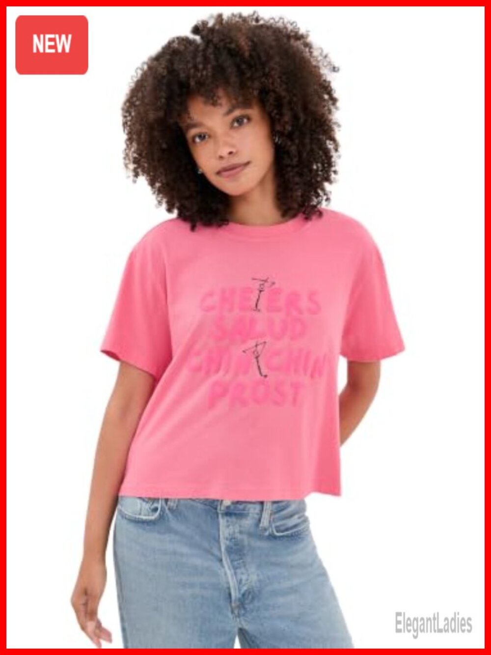 Shrunken Boy Tee Crew Neck Short Sleeve 100% Cotton Women's T-Shirt